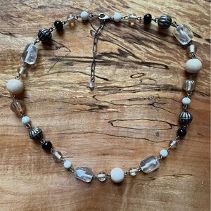 MIxed media earthtone choker